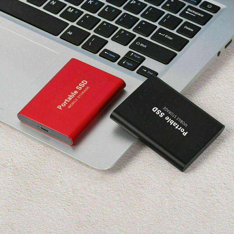 Externe SSD 128 TB USB 3.2 Aluminium Stoßfest Windows Mac Android Kompakt