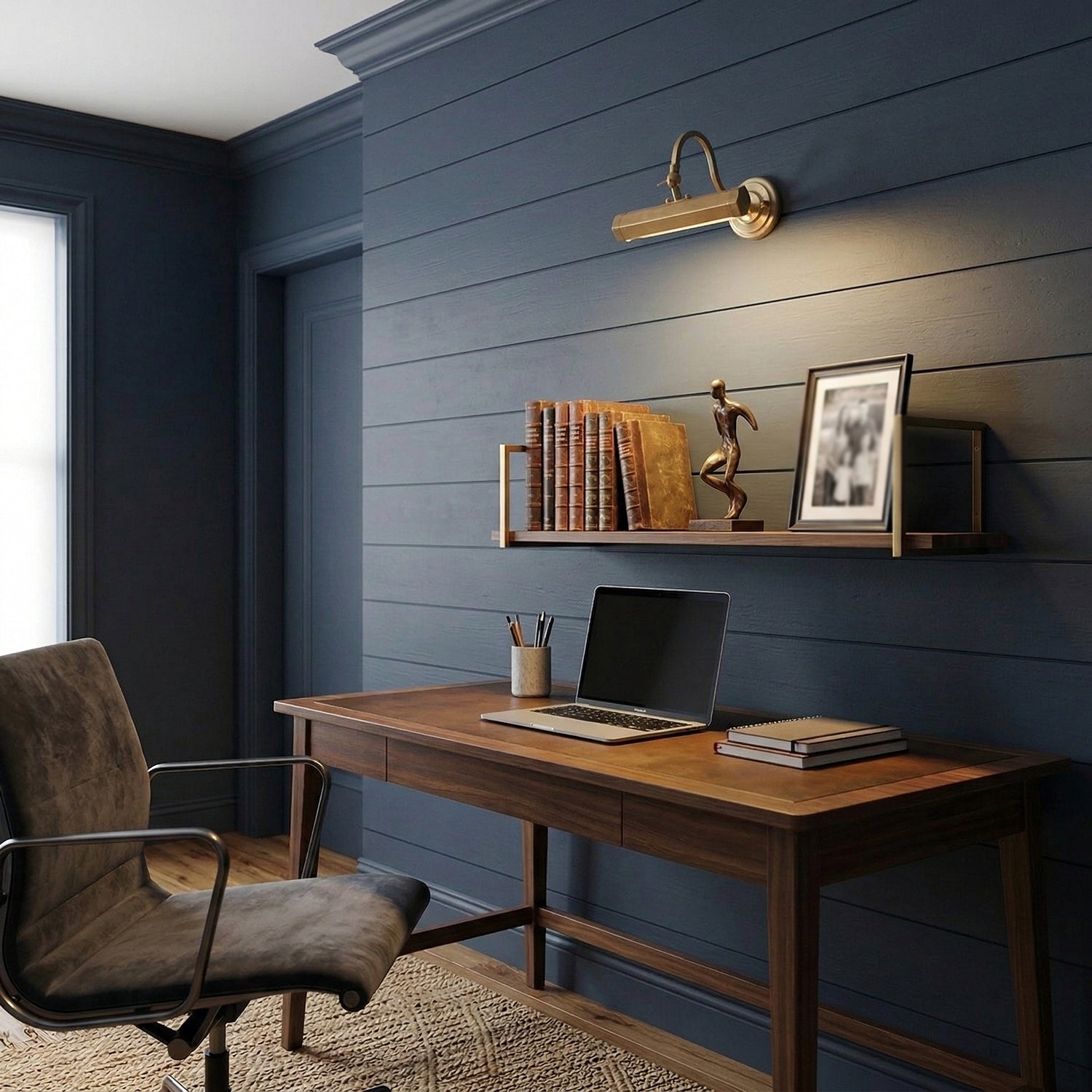 Verstelbare Design Wandlamp met Zwanenhals – IJzeren Picture Light met G9 Fitting in Chroom, Zwart of Koper | Sansoti