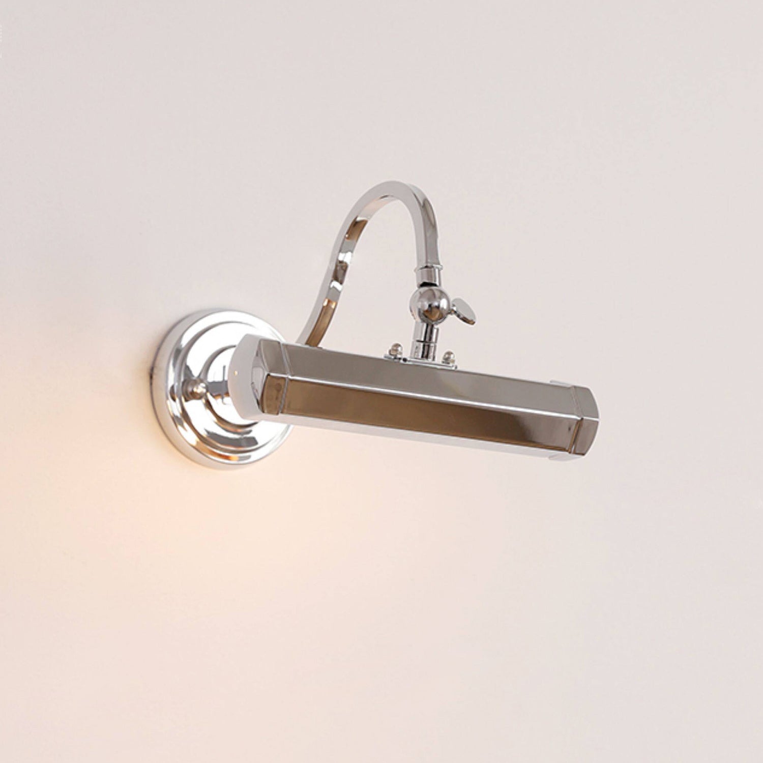 Verstelbare Design Wandlamp met Zwanenhals – IJzeren Picture Light met G9 Fitting in Chroom, Zwart of Koper | Sansoti