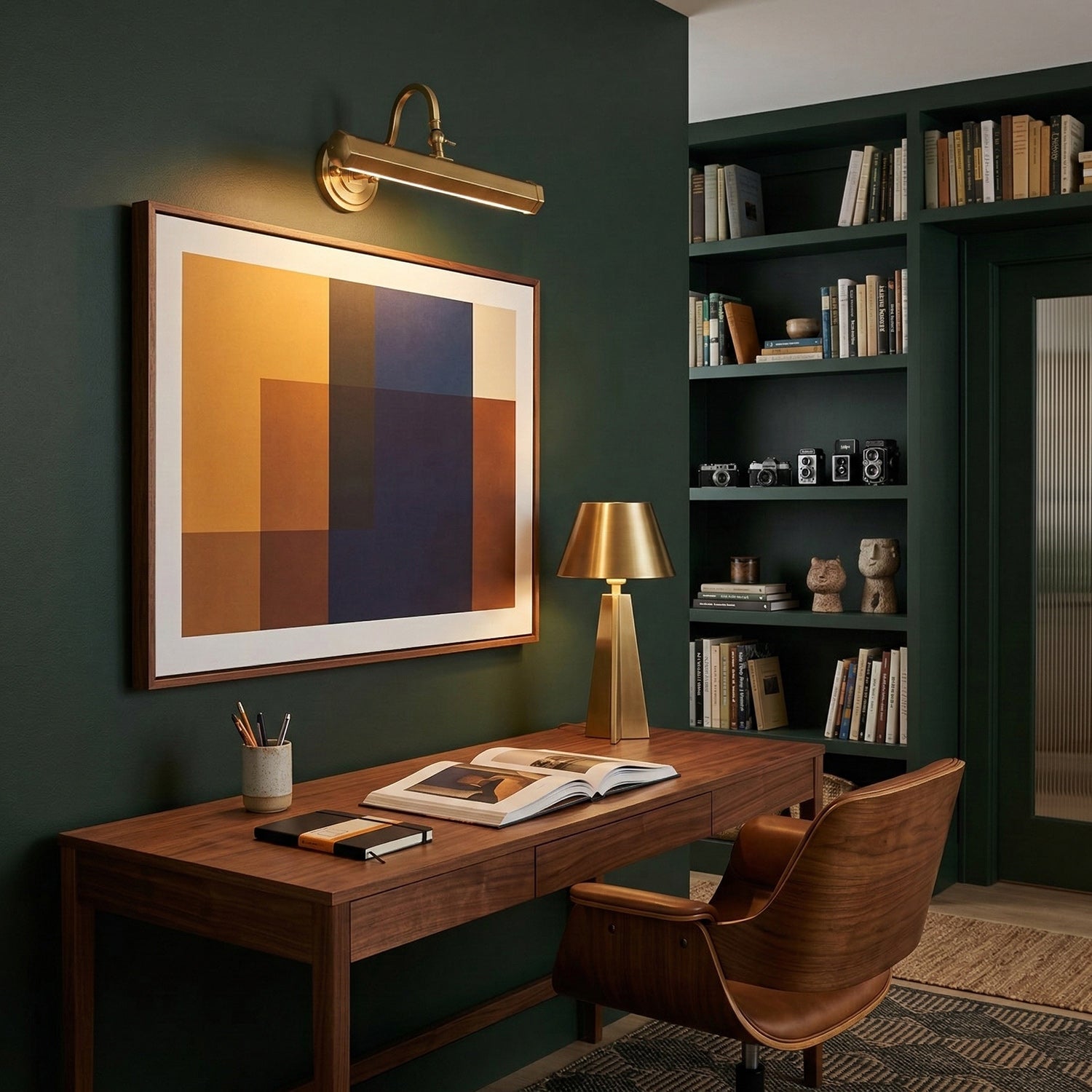 Verstelbare Design Wandlamp met Zwanenhals – IJzeren Picture Light met G9 Fitting in Chroom, Zwart of Koper | Sansoti