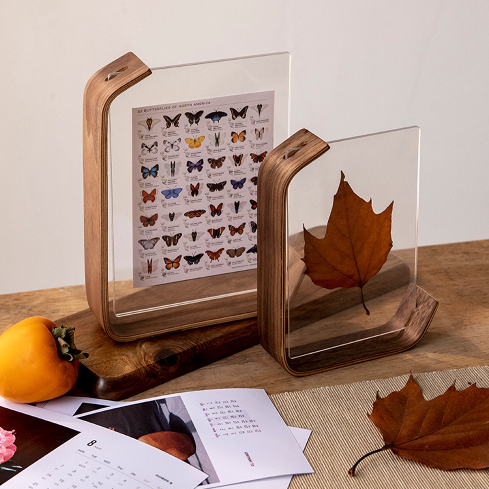 Houten Fotolijst met Dubbel Glas – Elegant Walnoot of Beuken Design voor 10x15 en 13x18 cm Foto's | Sansoti