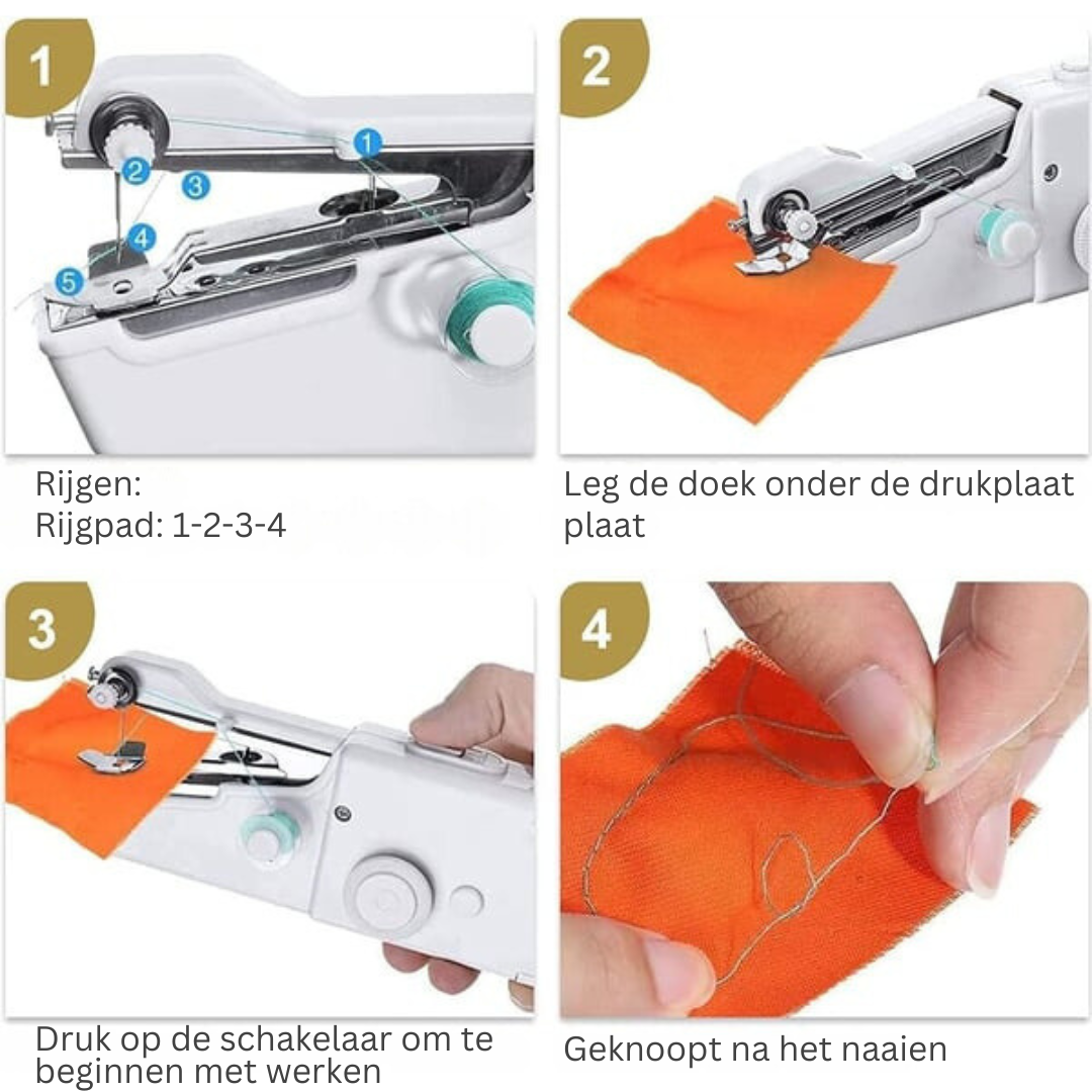 Draagbare Handnaaimachine – Compact en Gebruiksvriendelijk voor Snelle Reparaties Onderweg | Sansoti