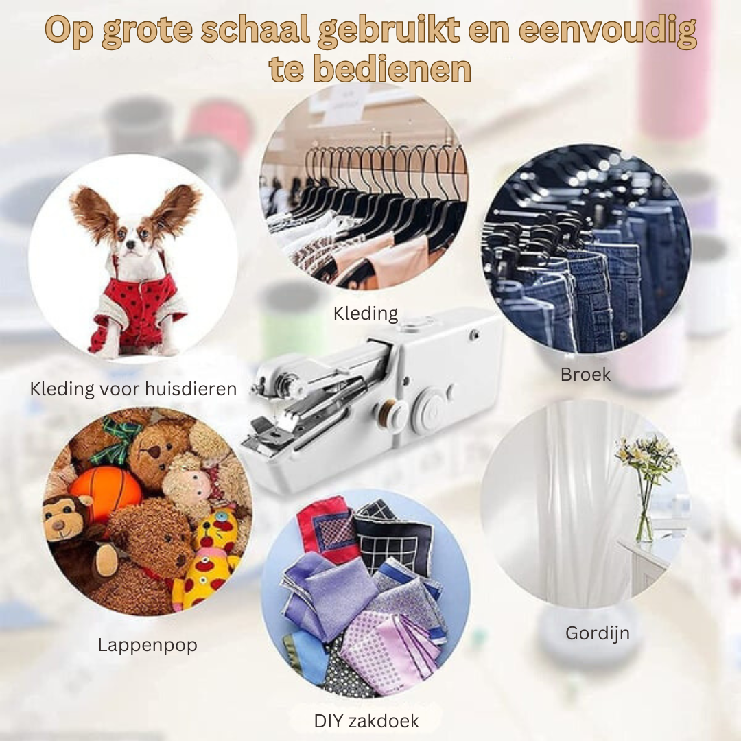Draagbare Handnaaimachine – Compact en Gebruiksvriendelijk voor Snelle Reparaties Onderweg | Sansoti