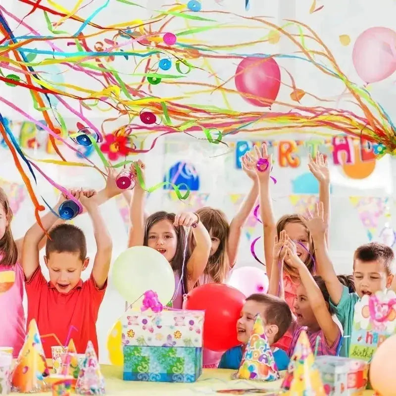 Papieren Streamers 5 Meter Biologisch Afbreekbaar Brandvertragend Gekleurd Feest Verjaardag Bruiloft Confetti Alternatief Geruisloos 10 Stuks | Sansoti