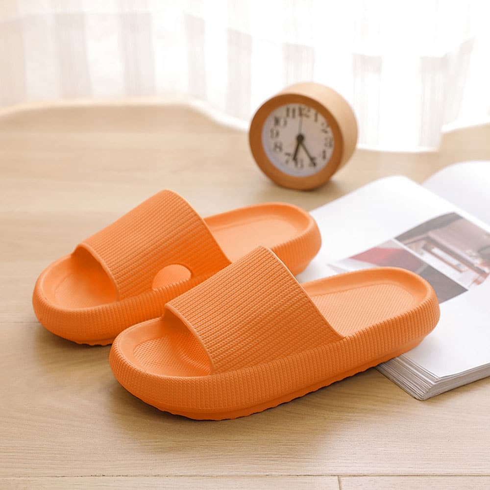 Antislip Pantoffels EVA Dikke Zool Dames Heren Binnenshuis Outdoor Wasbaar Zwart Roze Geel Oranje Comfortabel | Sansoti