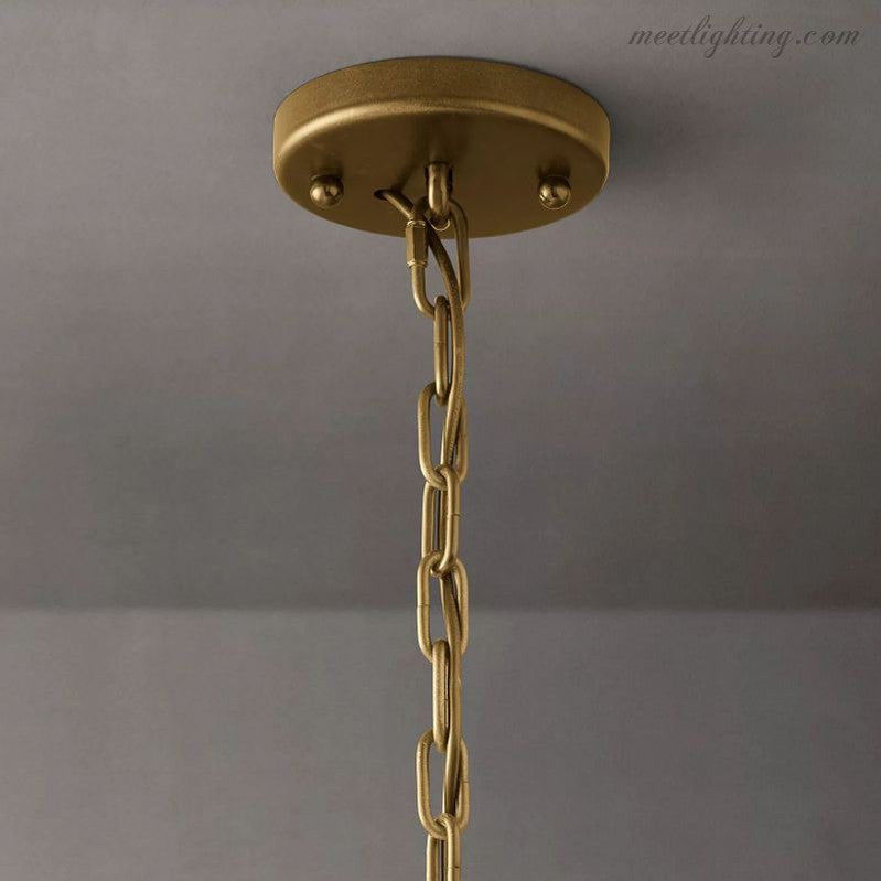 Kristallen Kroonluchter Rond 48cm 4-Lichts Glazen Prisma Hangverlichting voor Eetkamer Woonkamer Entree | Sansoti