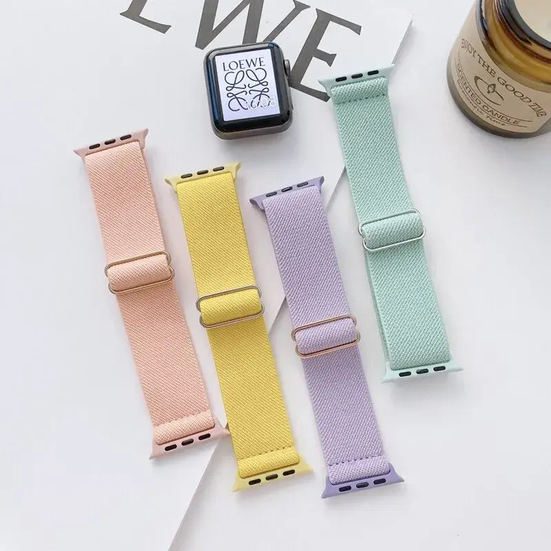 Elastisches Nylon-Smartwatch-Armband Austauschbar Komfortabel Langlebig Sportlich Aktiv | Sansoti