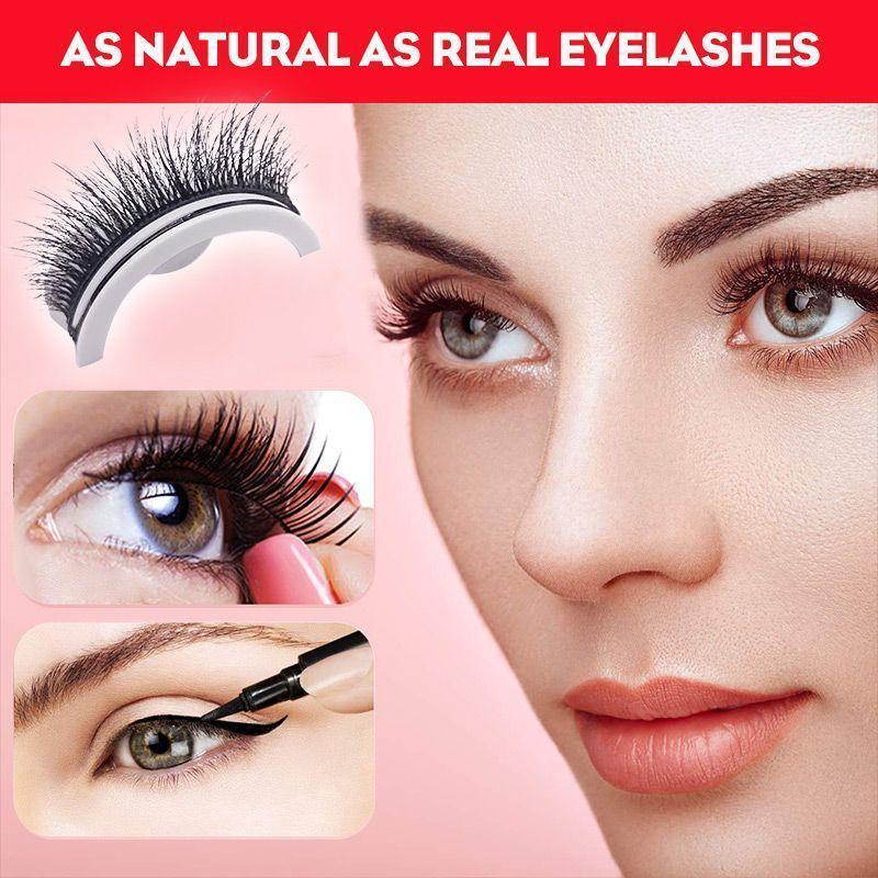 Zelfklevende Kunstwimpers met Herbruikbare Kleefstrips - 3 Seconden Bevestiging zonder Lijm voor Natuurlijke Look | Sansoti