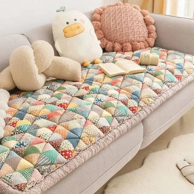 Zachte Bloemen Bankhoes – Wasbare Petmat voor Katten en Honden – Beschermhoes Bank | Sansoti