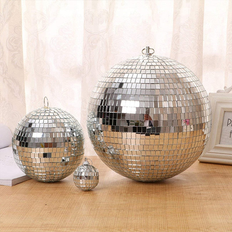 Grande boule disco miroir rotative avec moteur en option pour fête, DJ et éclairage de scène 10–30CM | Restfield