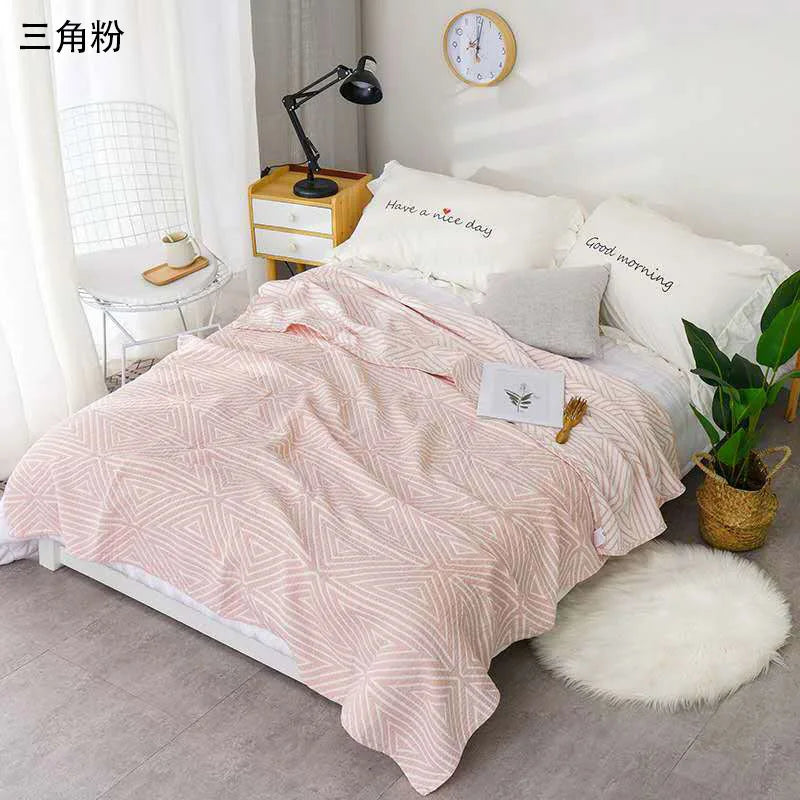 Cotton Throw with Check Pattern – Soft Blanket for Sofa and Bed – 150×200 or 200×230 cm – Versatile Home Decor | Sansoti