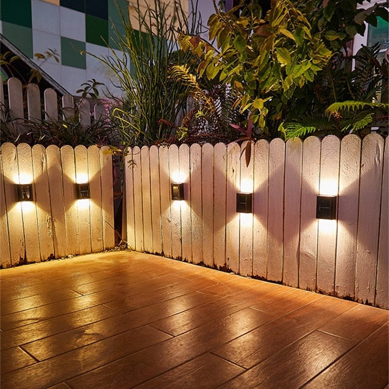 Zonne-energie Wandlamp voor Buiten IP65 Waterdicht Tuinverlichting Terras Pad Trap Oprit Warm Wit Koud Wit | Sansoti