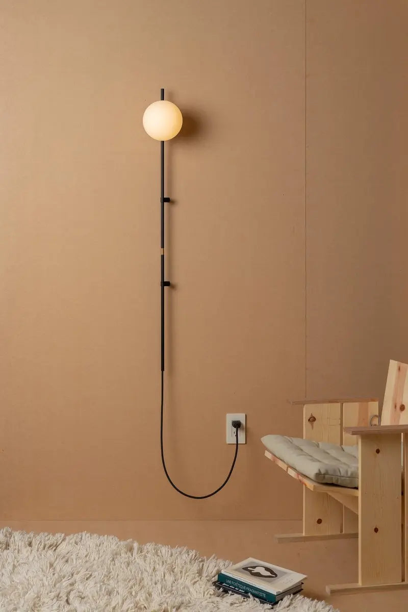 Scandinavische Wandlamp Wandsconce met Plug-in Aansluiting | Sansoti