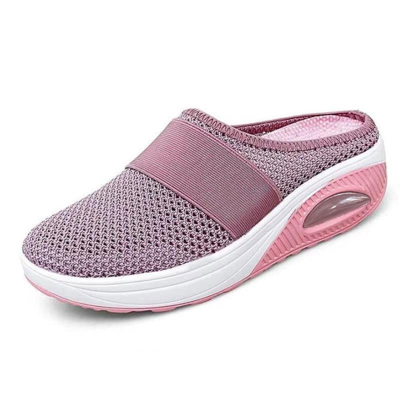 Baskets orthopédiques pour femmes avec amorti à coussin d’air, en mesh respirant, chaussures de marche antidérapantes, pointures 35-42 | Sansoti