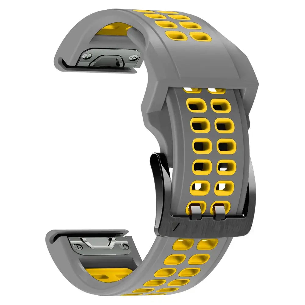 Silicone Watchband QuickFit System Breathable Adjustable 22mm 26mm Sports Watch Smartwatch Wristband | Sansoti