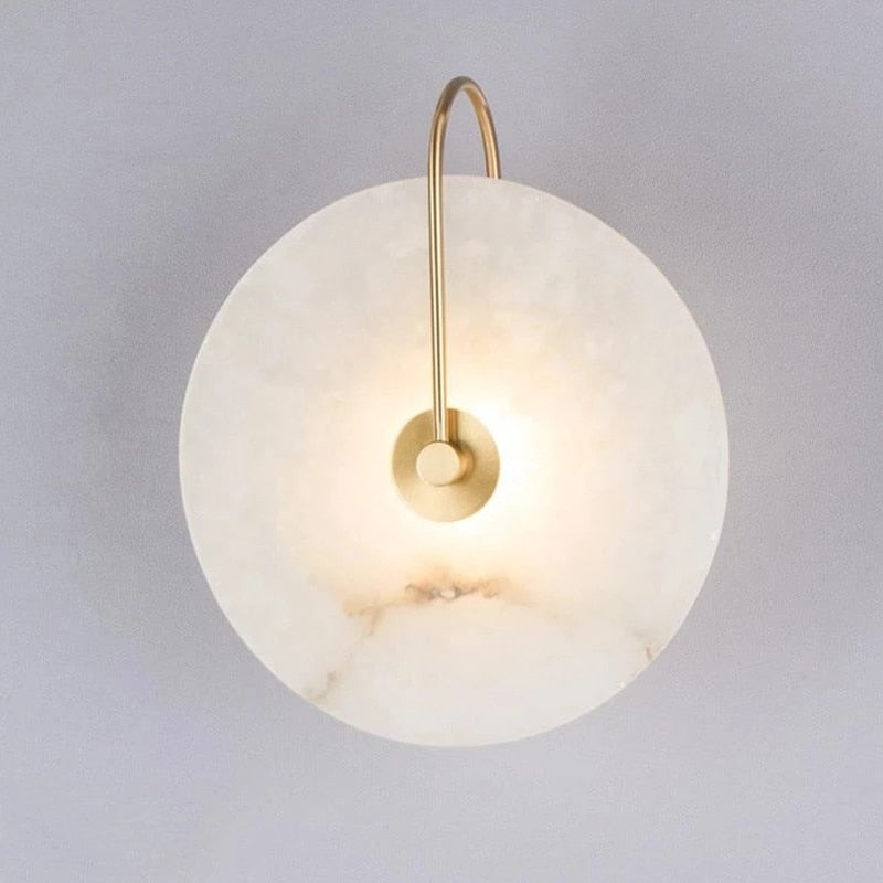 Moderne Marmeren Wandlamp met LED-verlichting – Stijlvolle Binnenverlichting voor Hal & Woonkamer | Sansoti