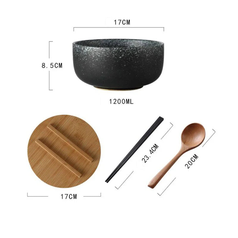 Keramische Soepkommen Set 4-delig Modern Design | Sansoti