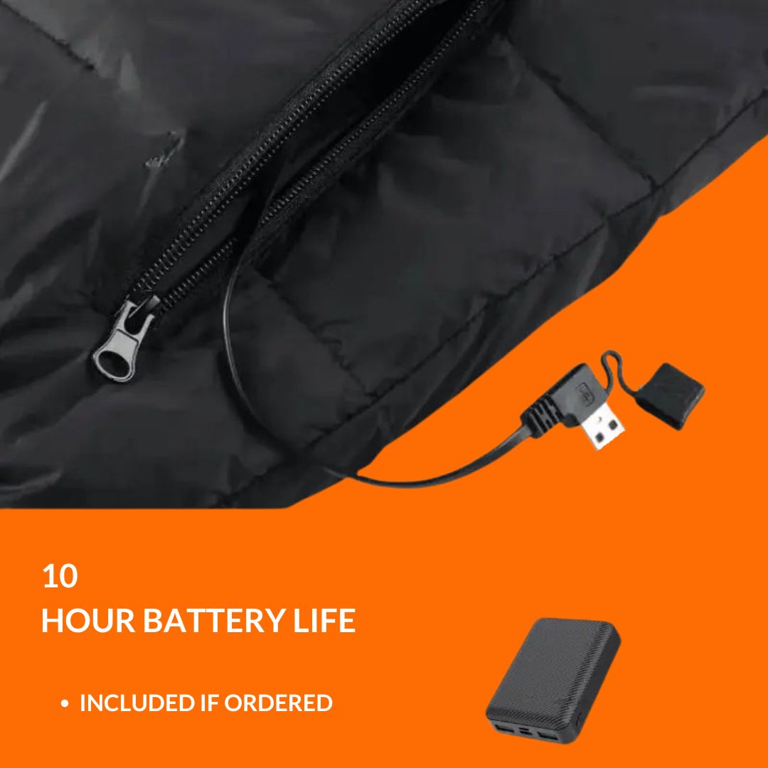 USB-beheizbare Unisex-Weste mit 3 Temperaturstufen für Outdoor-Winteraktivitäten und Wandern | Sansoti