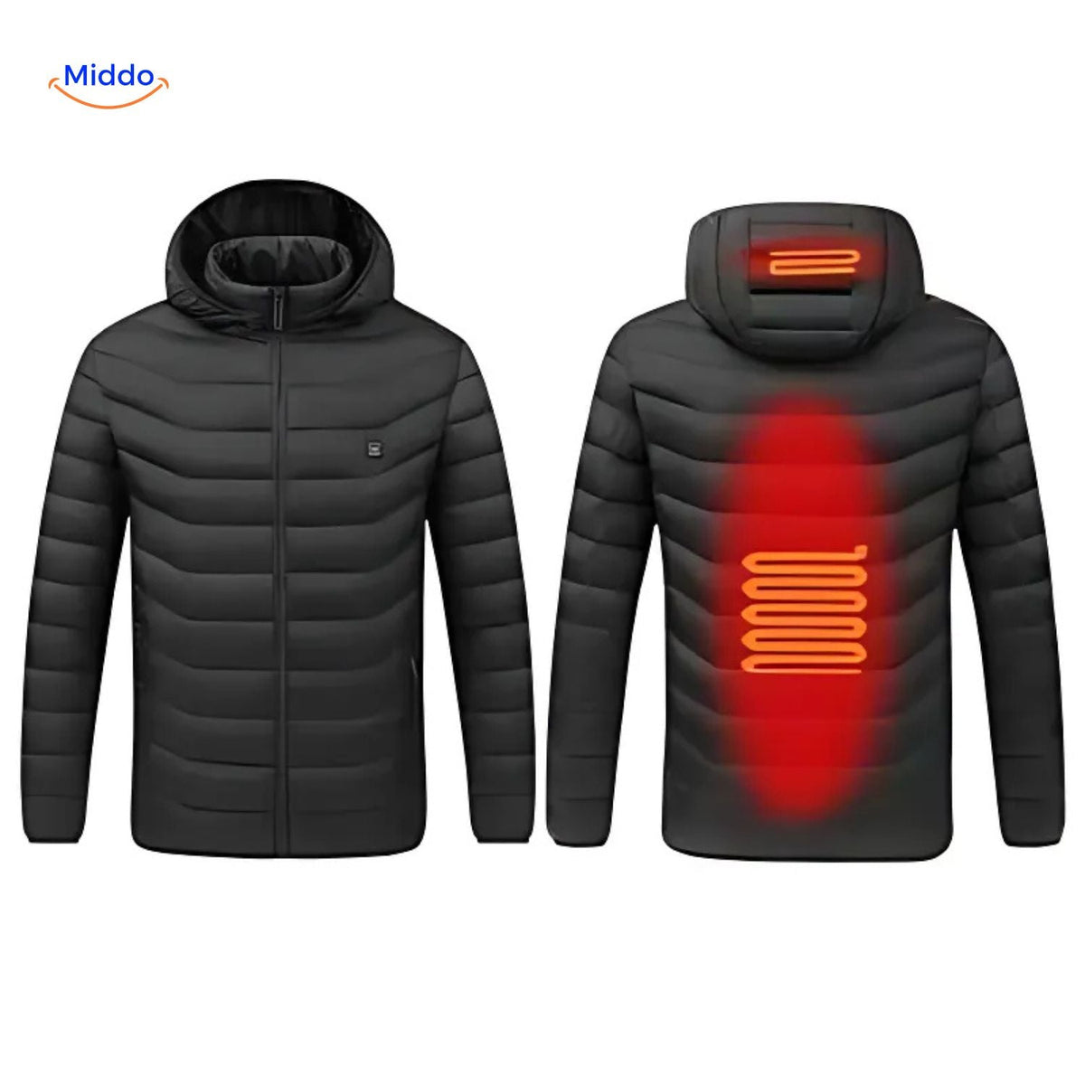 Beheizte Winterjacke mit USB-Anschluss Slim Fit Baumwolle Hochwertiger Komfort Einstellbare Wärmezonen Langlebig | Sansoti