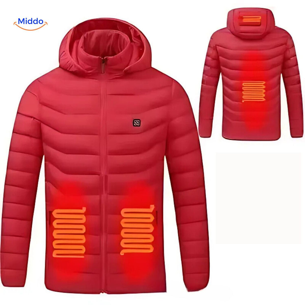 Beheizte Winterjacke mit USB-Anschluss Slim Fit Baumwolle Hochwertiger Komfort Einstellbare Wärmezonen Langlebig | Sansoti