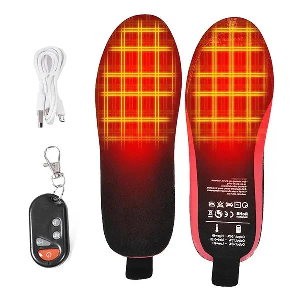 Rechargeable Heated Insoles with Remote Control for Optimal Warmth and Comfort for Cold Feet in Winter | Sansoti