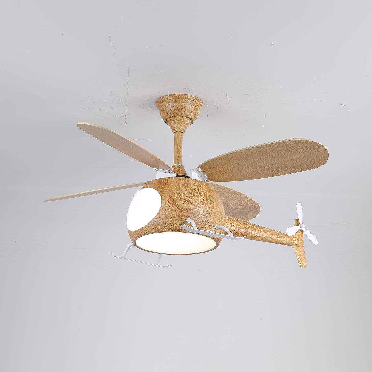Moderne Plafondventilator met Verlichting Aviara Breeze – Ø70×H30 cm – 6 Snelheden – LED 35W – Walnoot & Houtkleur – Afstandsbediening – Kinderkamer & Woonkamer | Sansoti
