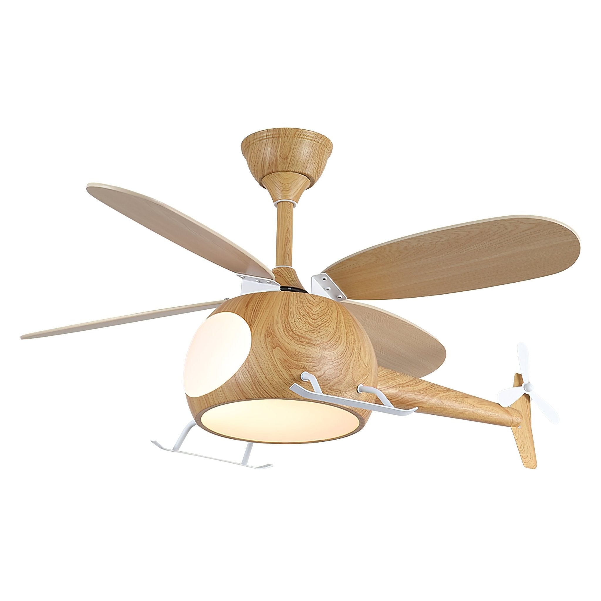 Moderne Plafondventilator met Verlichting Aviara Breeze – Ø70×H30 cm – 6 Snelheden – LED 35W – Walnoot & Houtkleur – Afstandsbediening – Kinderkamer & Woonkamer | Sansoti