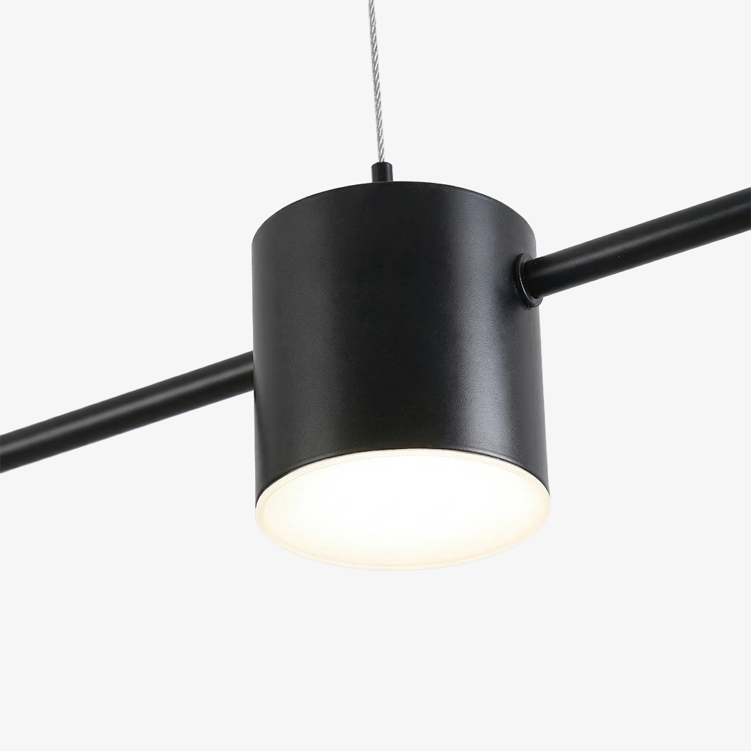 Lineaire LED Hanglamp Helios – Moderne Verlichting met Metaal en Acryl voor Eetkamer en Woonkamer | Sansoti