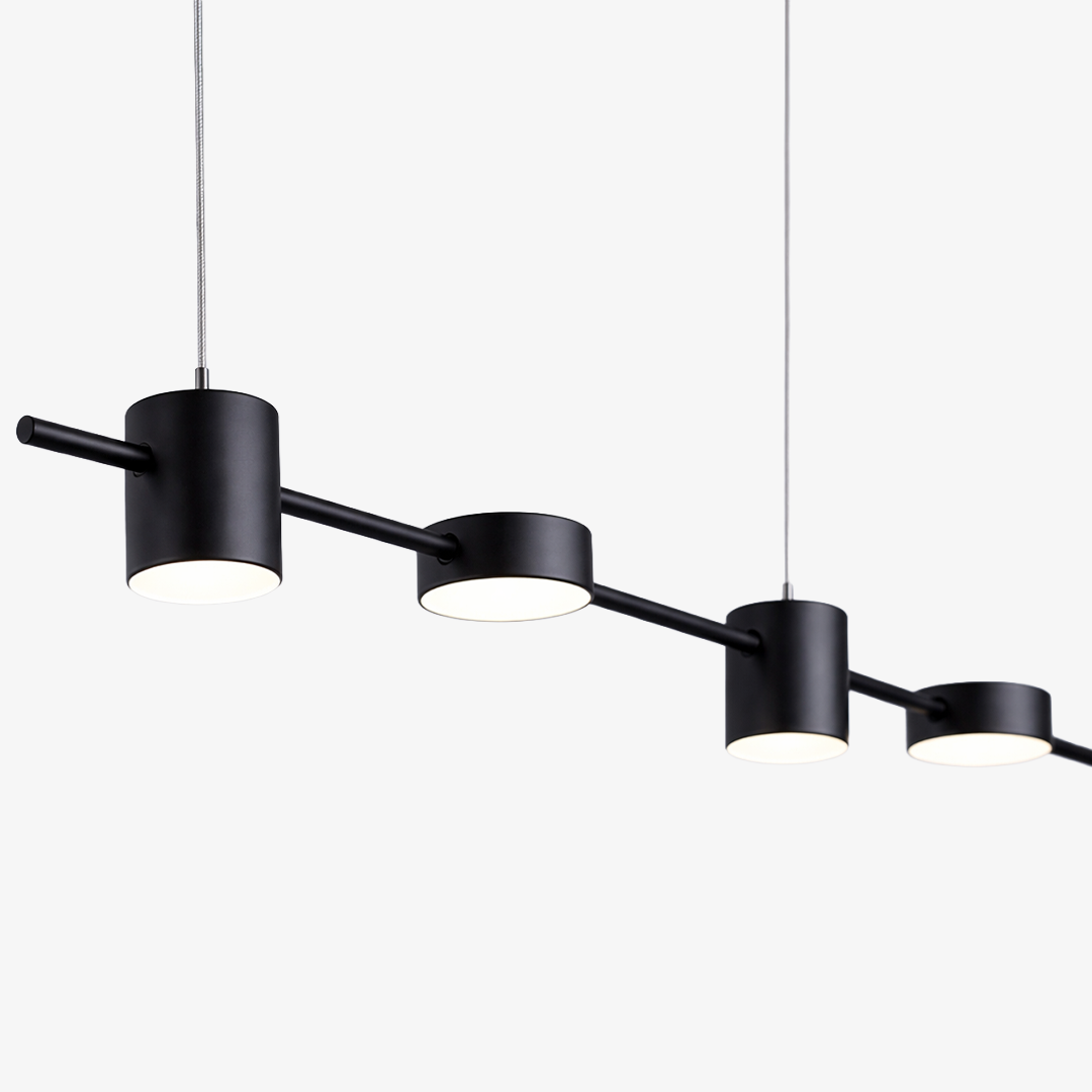Lineaire LED Hanglamp Helios – Moderne Verlichting met Metaal en Acryl voor Eetkamer en Woonkamer | Sansoti