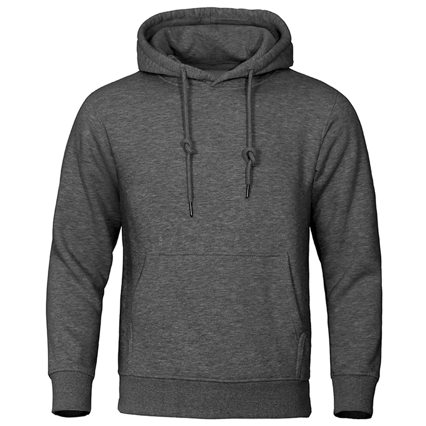 Men’s Fleece Hoodie with Hood – Warm Sweater for Autumn & Winter – Comfortable Fit – Casual Streetwear | Sansoti