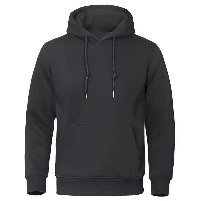 Men’s Fleece Hoodie with Hood – Warm Sweater for Autumn & Winter – Comfortable Fit – Casual Streetwear | Sansoti
