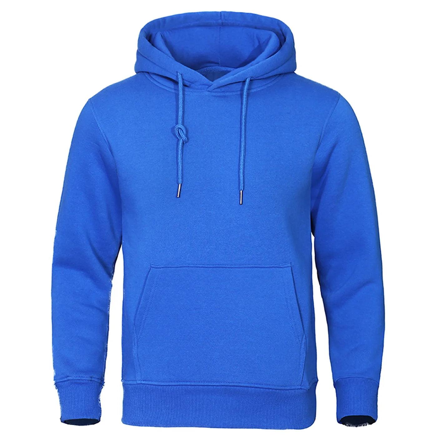 Men’s Fleece Hoodie with Hood – Warm Sweater for Autumn & Winter – Comfortable Fit – Casual Streetwear | Sansoti