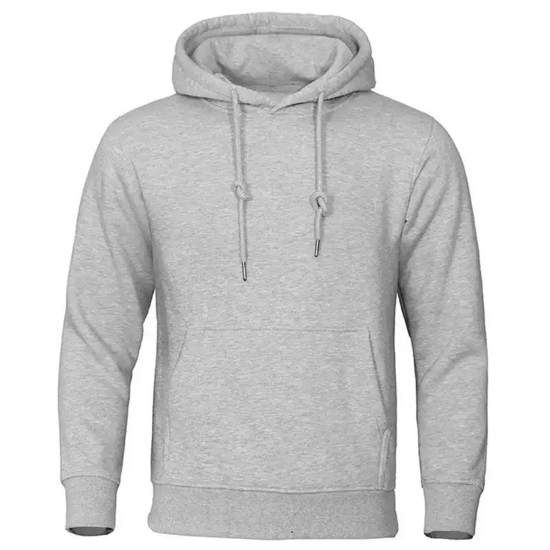 Men’s Fleece Hoodie with Hood – Warm Sweater for Autumn & Winter – Comfortable Fit – Casual Streetwear | Sansoti