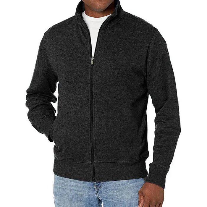 Gilet homme avec fermeture éclair intégrale pour toutes saisons - Coupe moderne - Vêtement à couches confortable - Style décontracté polyvalent | Sansoti