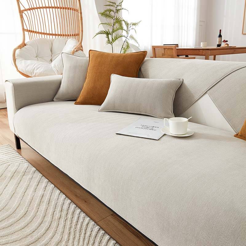 Chenille Sofa Cover Pet Protection Water-Repellent Non-Slip Furniture Protector Washable Dog Hair Cat Hair | Sansoti
