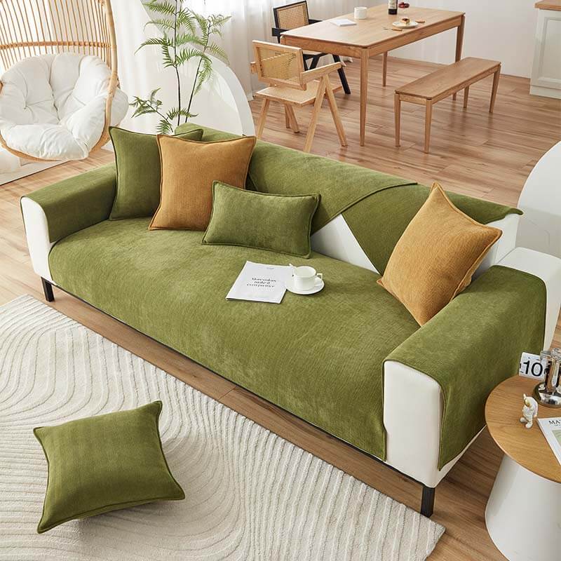 Chenille Sofa Cover Pet Protection Water-Repellent Non-Slip Furniture Protector Washable Dog Hair Cat Hair | Sansoti