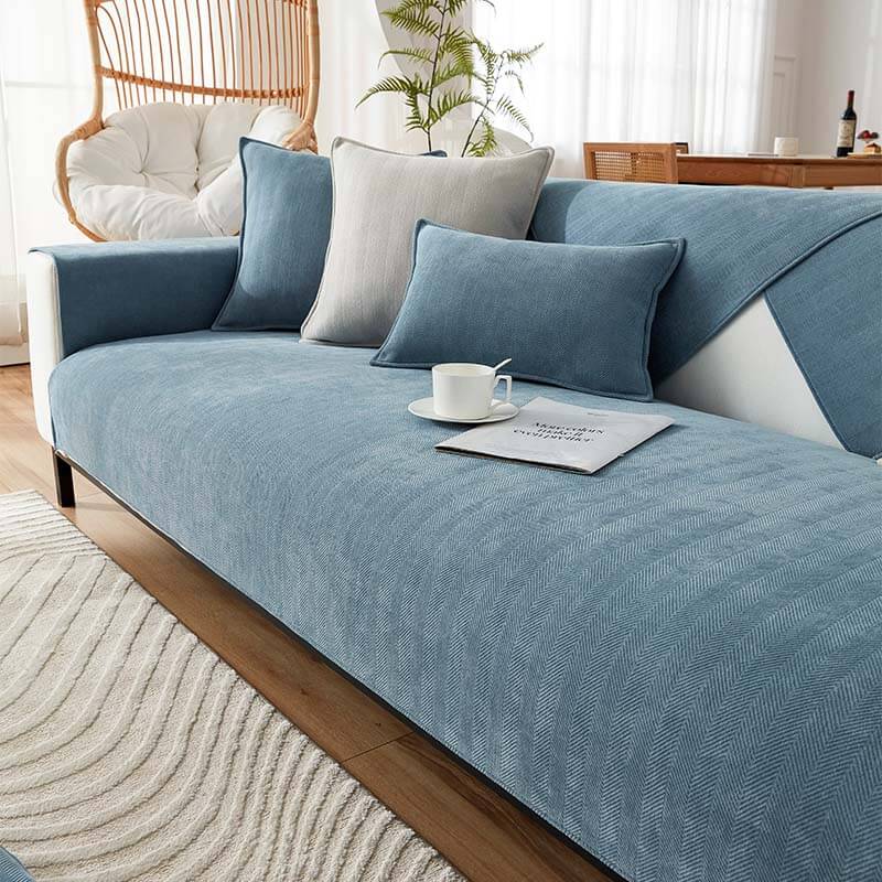 Chenille Sofa Cover Pet Protection Water-Repellent Non-Slip Furniture Protector Washable Dog Hair Cat Hair | Sansoti