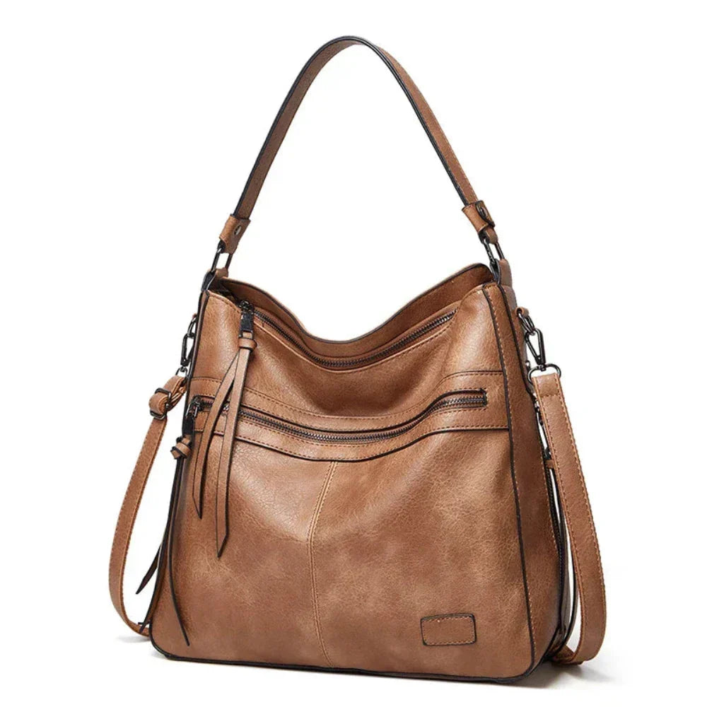 Leren Schoudertas met Verstelbare Riem Dames Premium Flap Crossbody Handtas voor Dagelijks Gebruik en Uitgaan | Sansoti