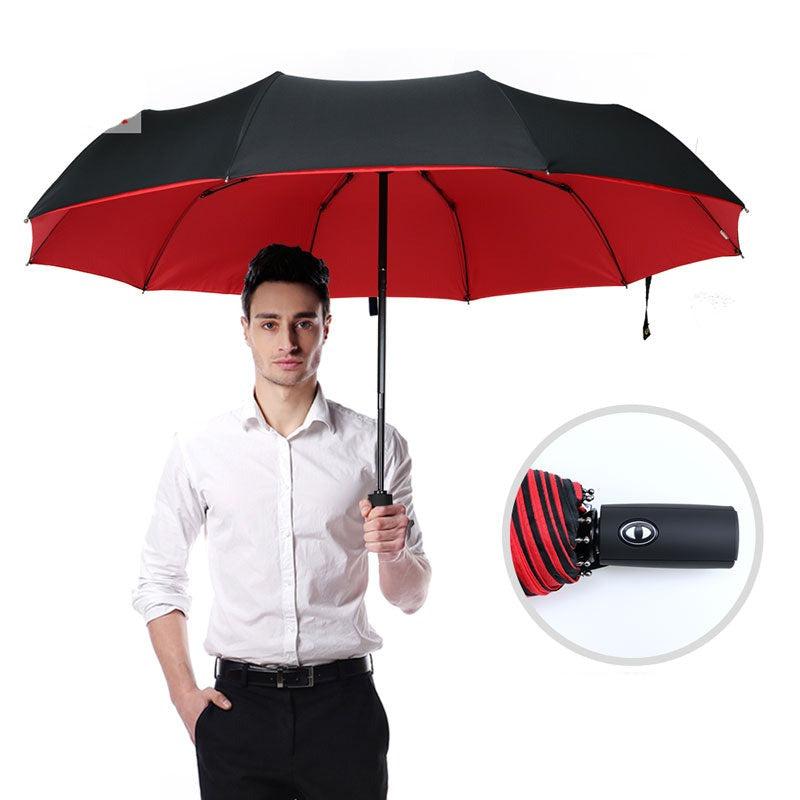 Omkeerbare Stormparaplu Automatisch Openen Sluiten Wind- en Waterdicht UV-Bescherming Compacte Regenparaplu | Sansoti