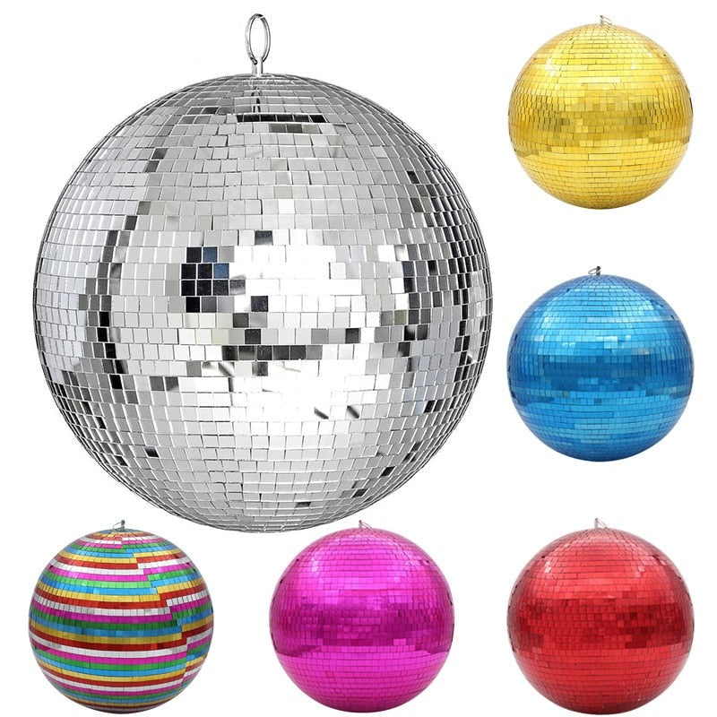 Grande boule disco miroir rotative avec moteur en option pour fête, DJ et éclairage de scène 10–30CM | Restfield