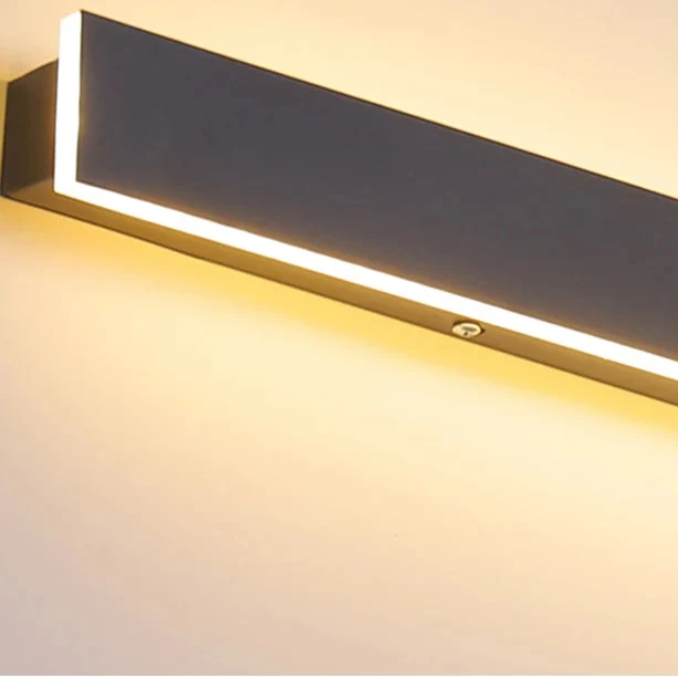 Lineaire Buitenwandlamp LED Metaal Zwart IP65 Waterdicht voor Tuin Terras Gevel Moderne Buitenverlichting | Sansoti