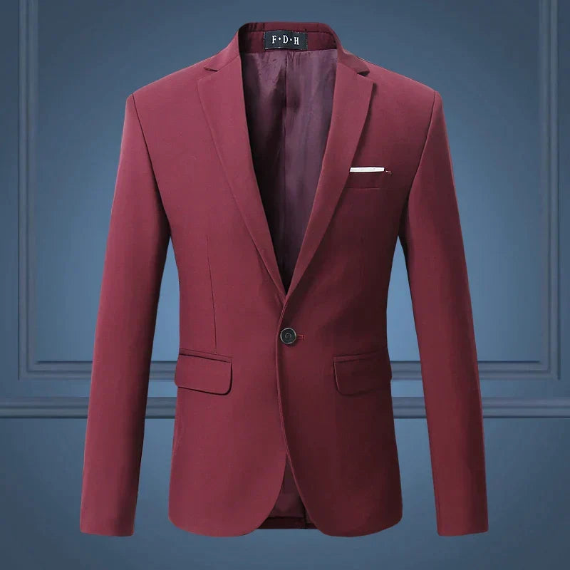 Stilvolles Herren-Sakko, Slim Fit, Business, für formelle Anlässe, komfortabel, hochwertiges Polyester, geschäftlich | Sansoti