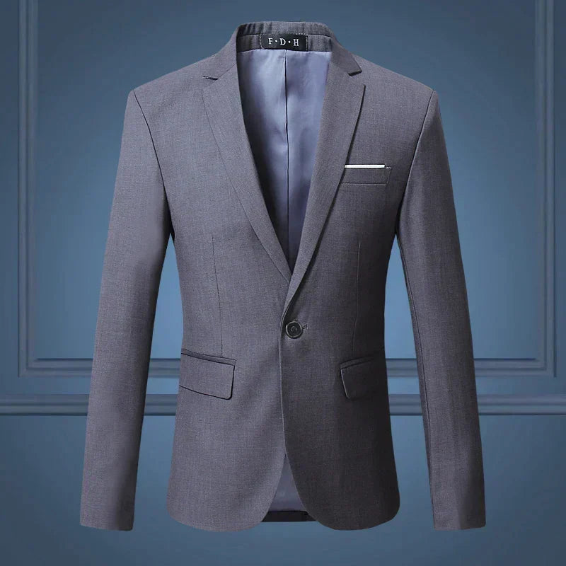 Stilvolles Herren-Sakko, Slim Fit, Business, für formelle Anlässe, komfortabel, hochwertiges Polyester, geschäftlich | Sansoti