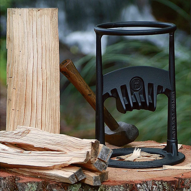 Handmatige Houtsplijter Gietijzer 27cm voor Haardhout en Camping | Sansoti