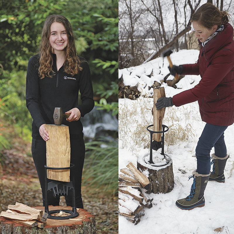 Handmatige Houtsplijter Gietijzer 27cm voor Haardhout en Camping | Sansoti