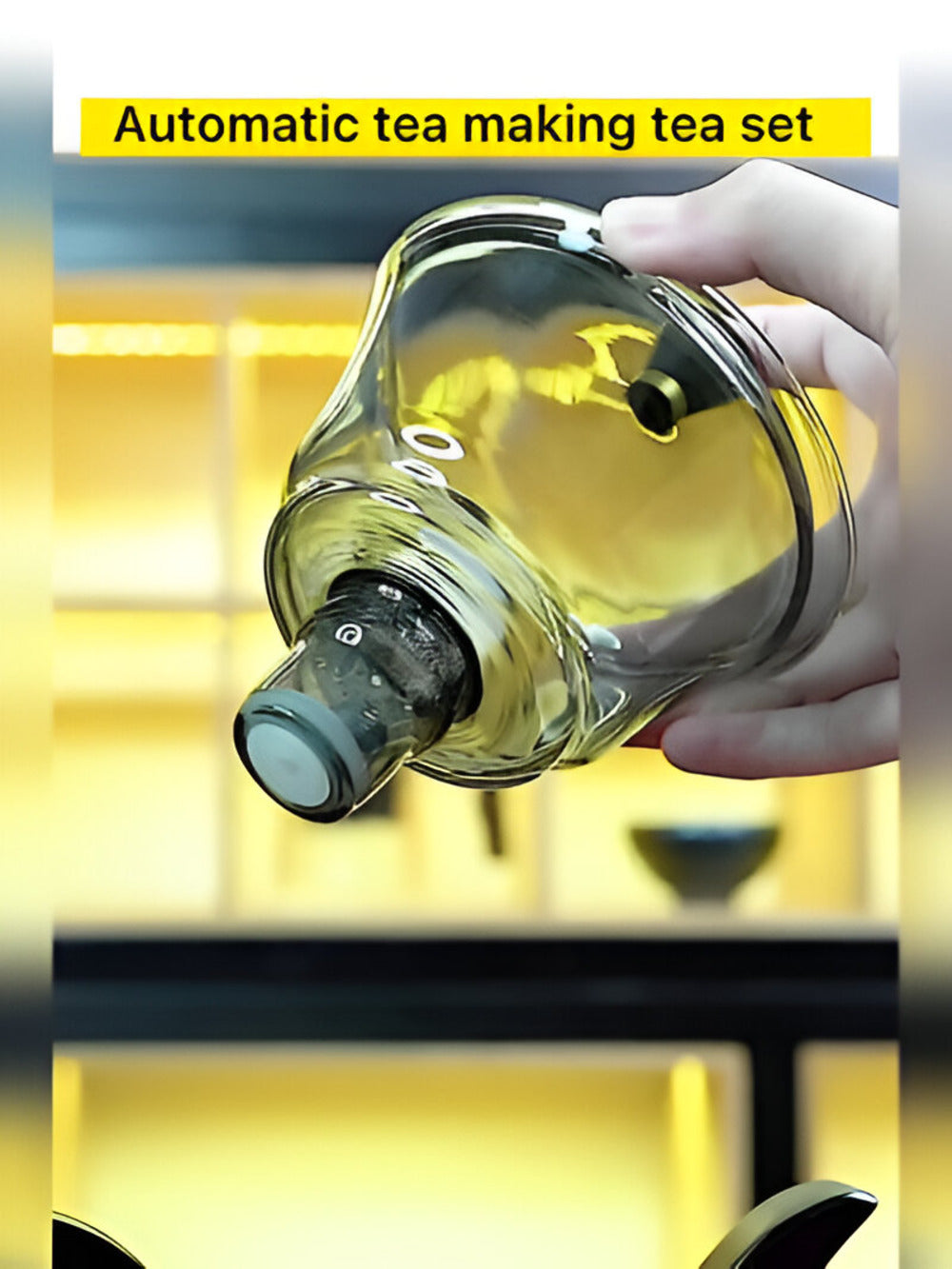 Glasteekanne mit Teesieb Magnetisches Tropfsystem 600ml | Restfield