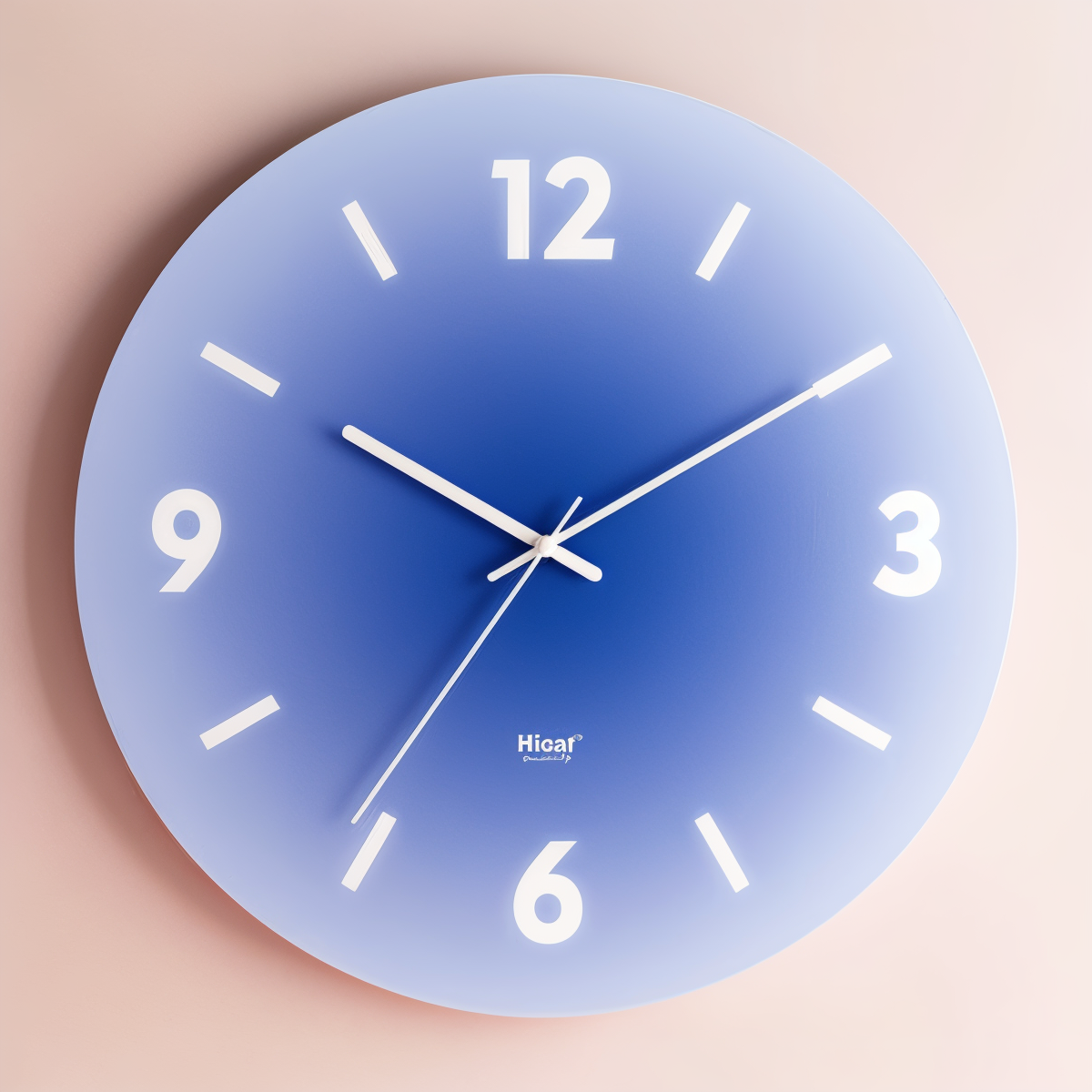 Glazen Wandklok Rond Stil Mechanisme Kleurverloop Design 30cm 35cm Woonkamer Kantoor Kinderkamer Decoratief | Sansoti