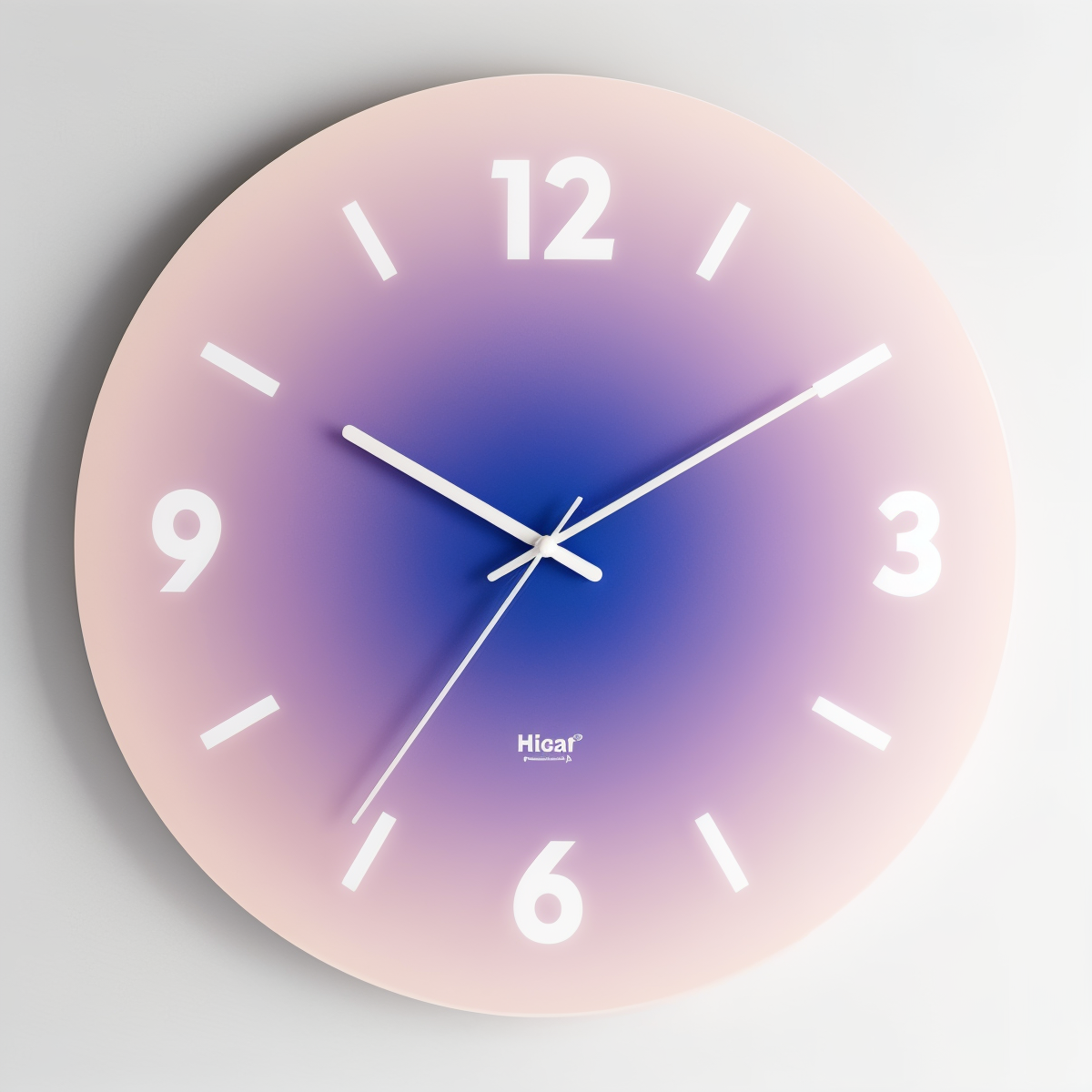 Glazen Wandklok Rond Stil Mechanisme Kleurverloop Design 30cm 35cm Woonkamer Kantoor Kinderkamer Decoratief | Sansoti