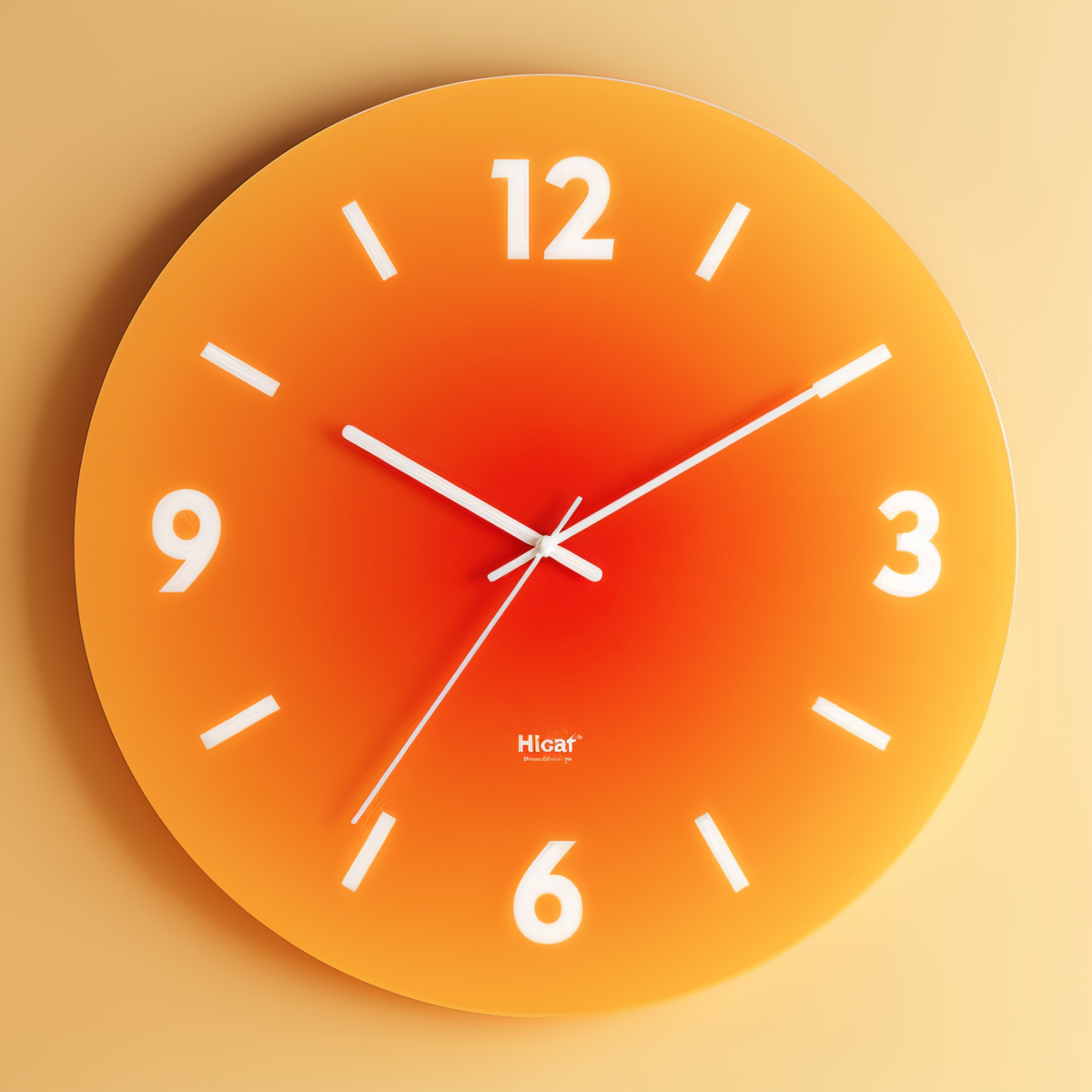 Glazen Wandklok Rond Stil Mechanisme Kleurverloop Design 30cm 35cm Woonkamer Kantoor Kinderkamer Decoratief | Sansoti