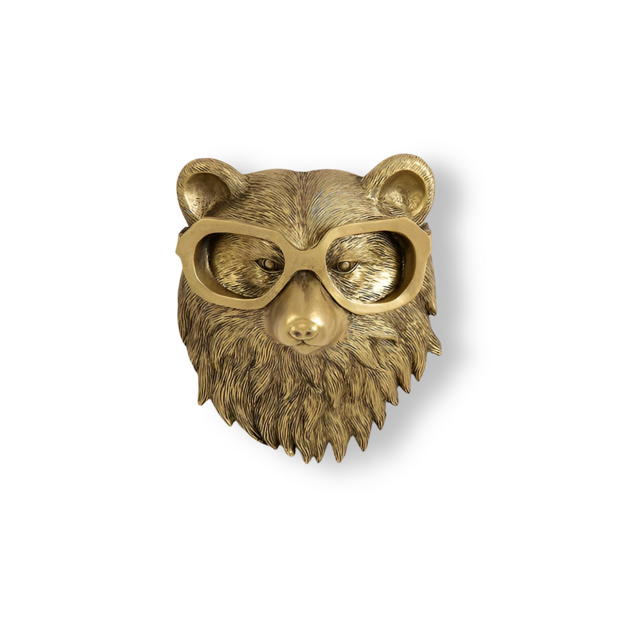 Wandhaak Dierenkop Kunsthars Sculptuur Hal Woonkamer Decoratief Opbergen Brons Messing Vintage Design | Sansoti